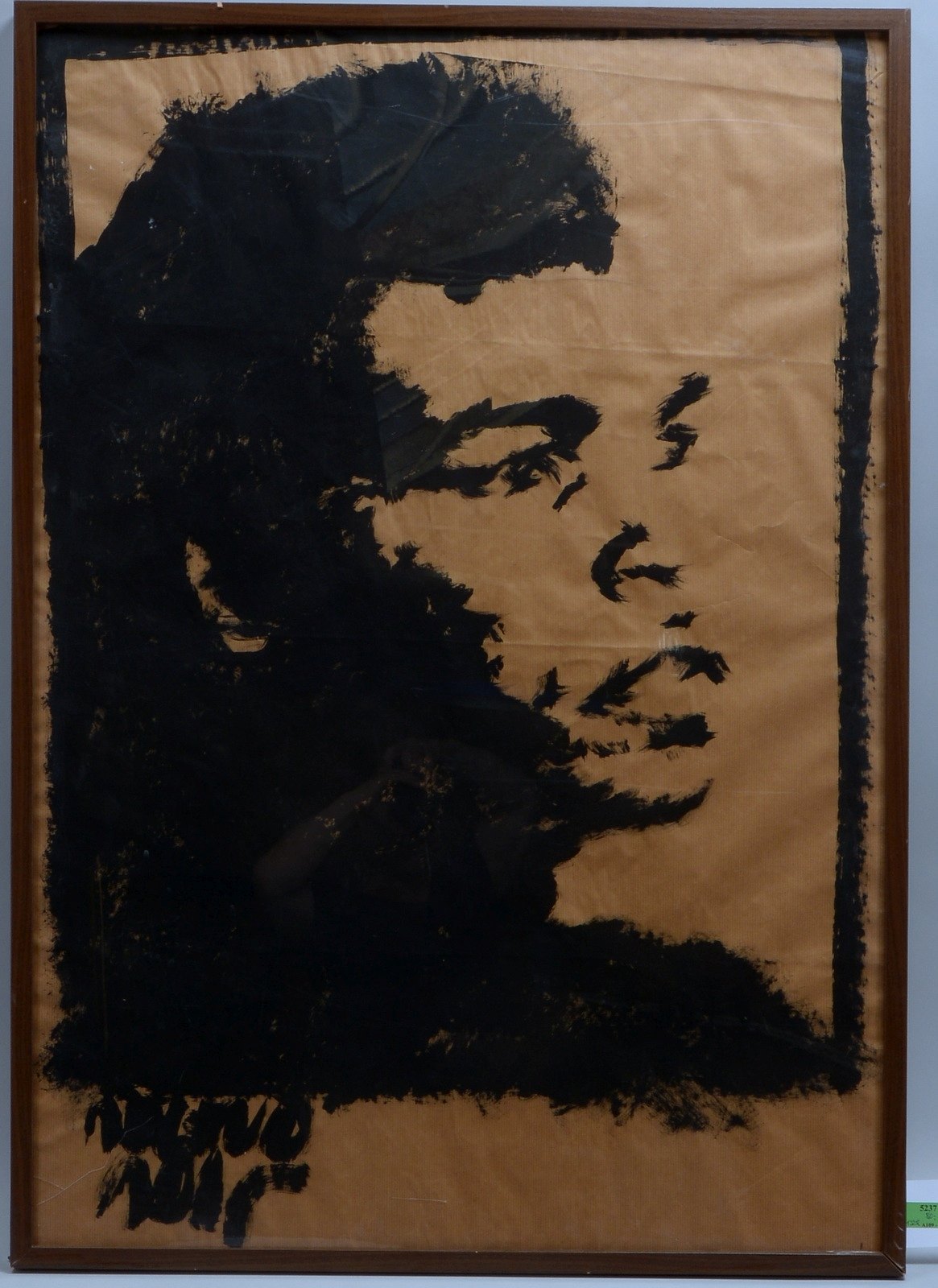 Jung, Julian, 'Portrait Muhammad Ali', Acryl auf Papier, unten li. sign.