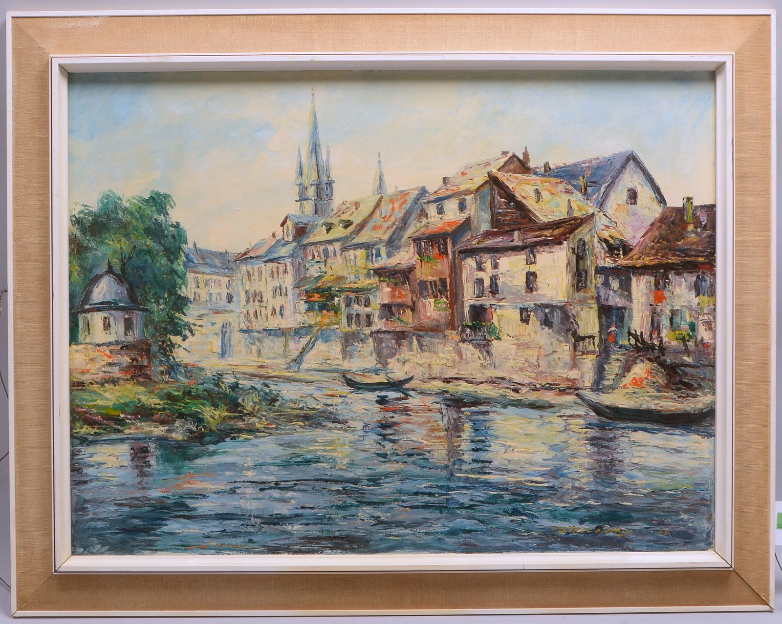 Filtaway(?), 'Stadtansicht', Öl/Lw, unten rechts signiert und datiert (19)'66'; Maße 60 x 80 cm
