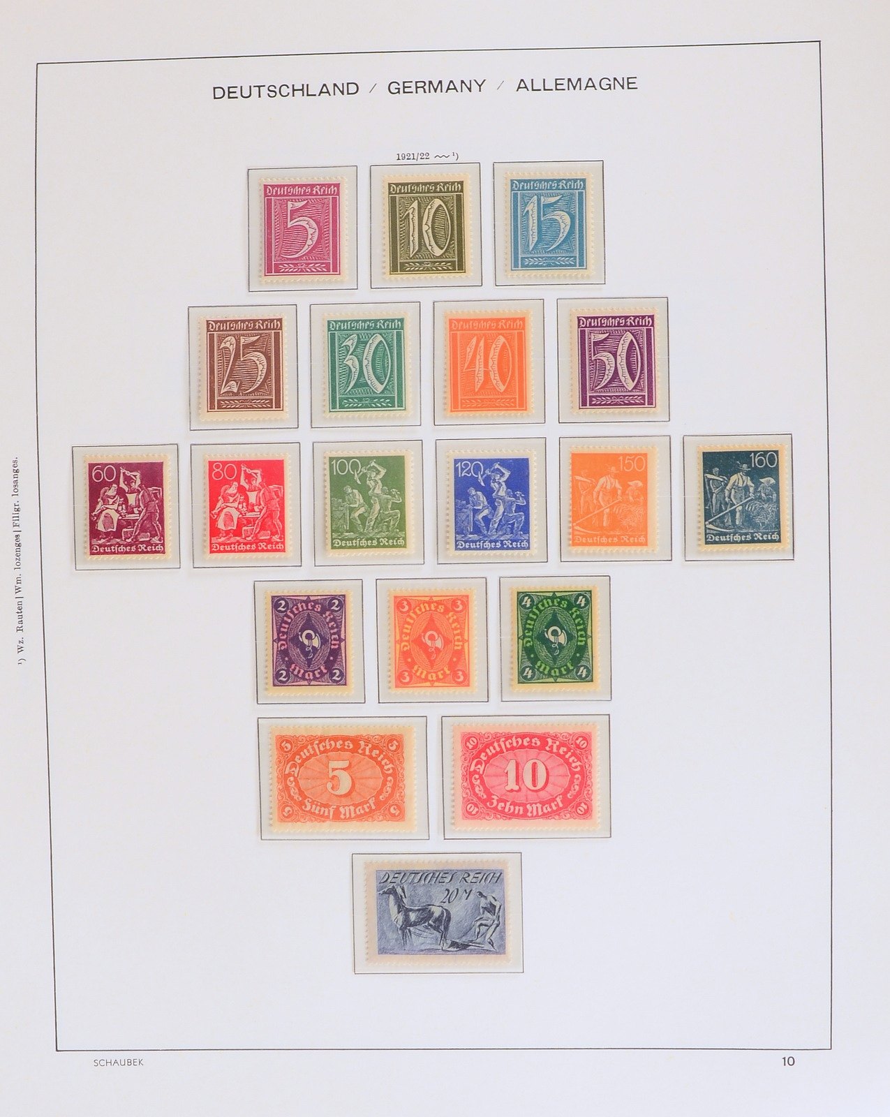 Briefmarken, 'Deutschland' ab 1872 - 1944/45: überw. postfr. Erhaltung, gefragte Werte