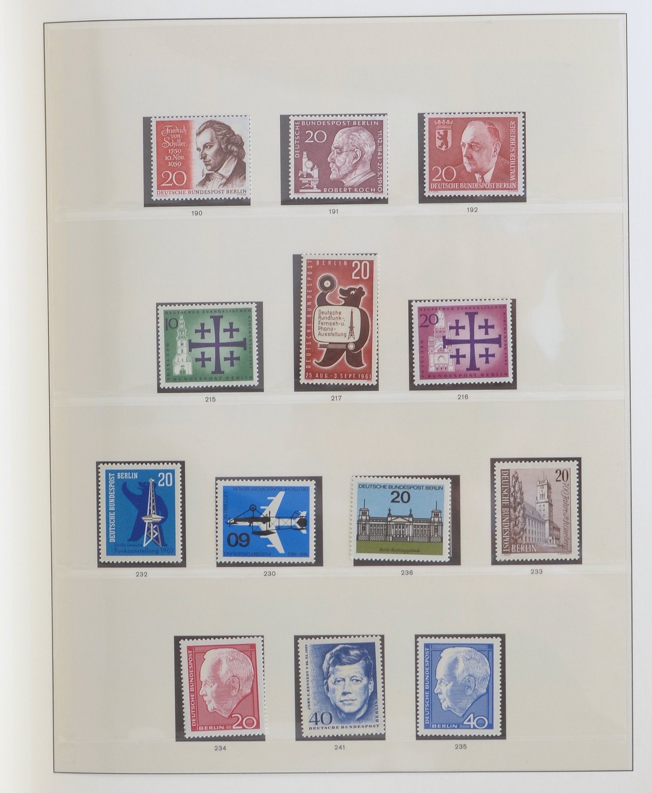 Briefmarken, '1948 - 1990': 'Berlin', postfr. - im Falzlos-Album (einige mit Falz)
