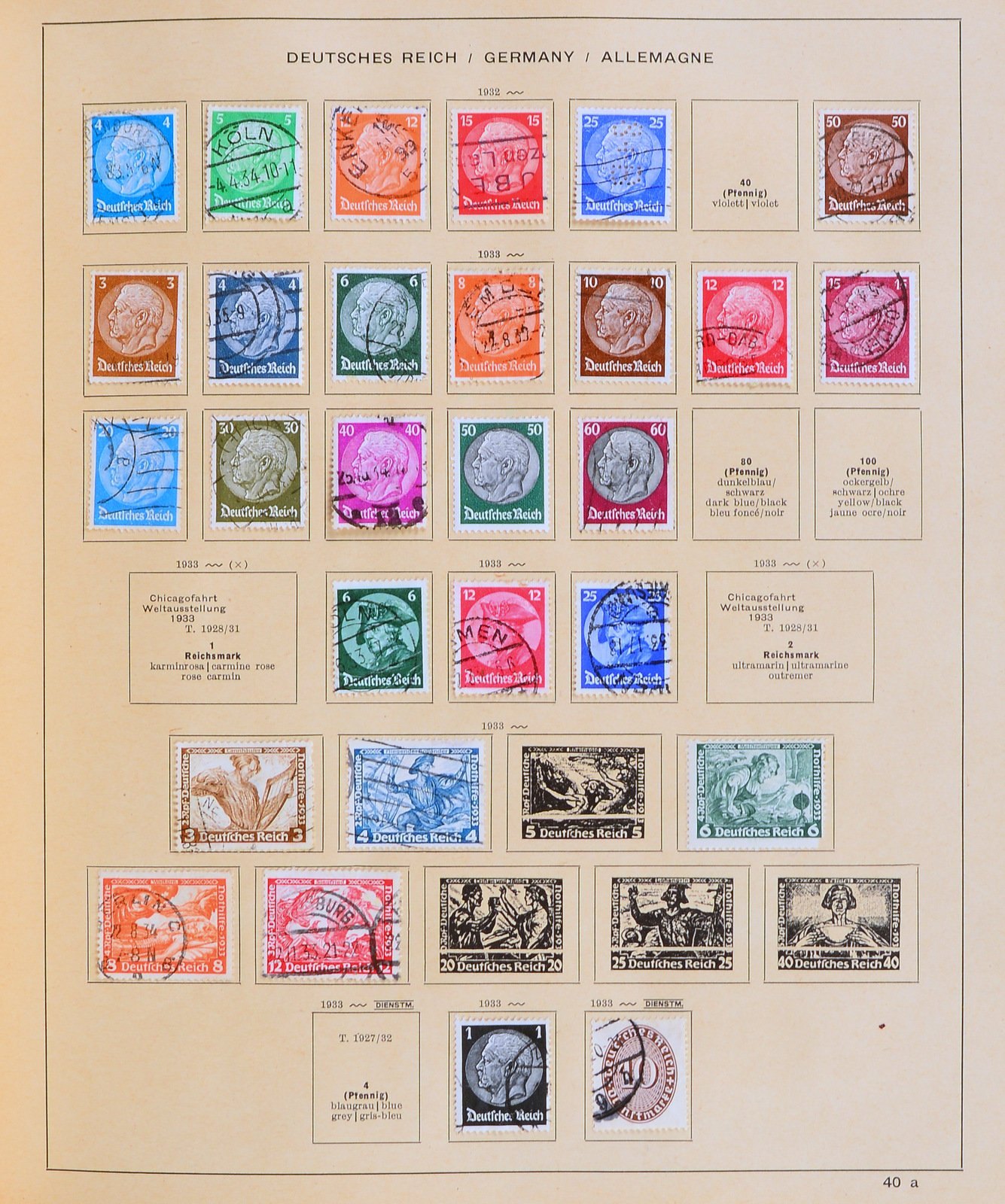 Briefmarken, ca. 1850 - 1936: 'Alle Welt', unterschiedlich besetzt - im Album