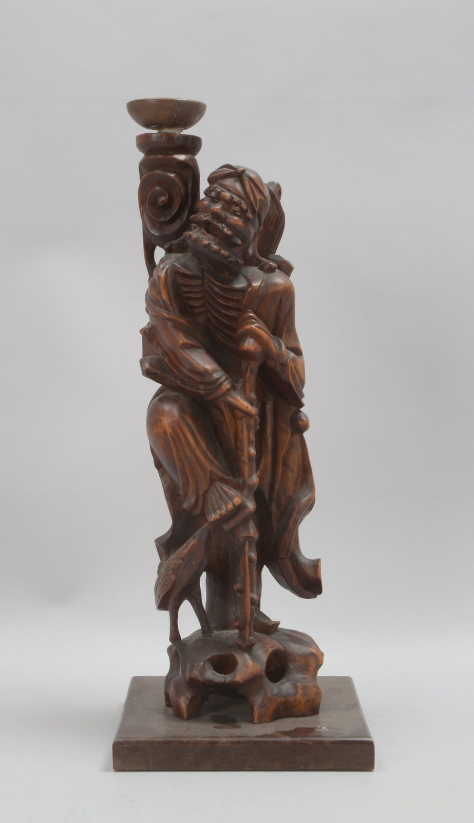 Holzskulptur (China), 'Der Holzschnitzer'; Höhe 52,5 cm