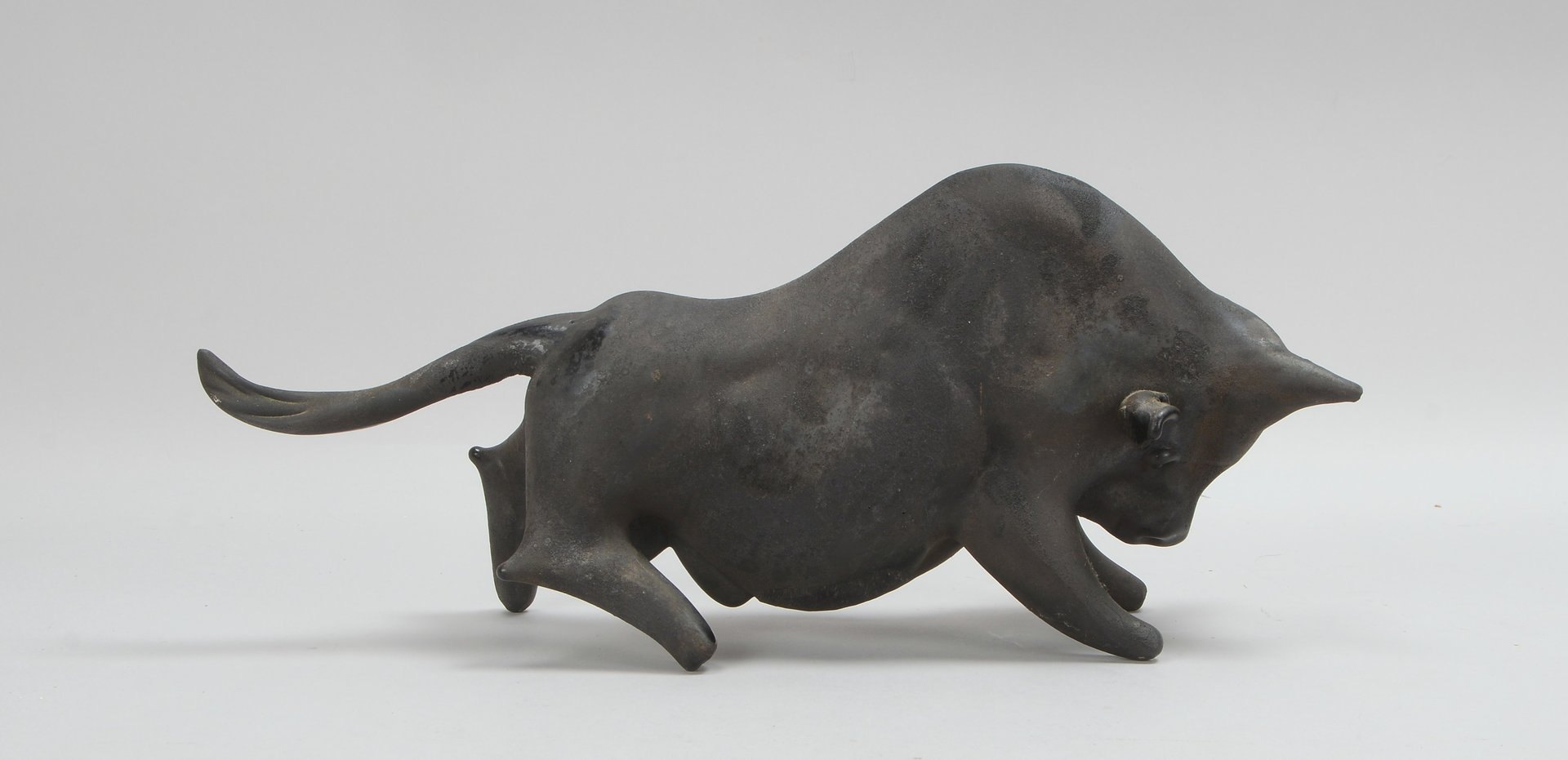 Seguso, Livio, Glasskulptur, 'Stier', signiert und datiert '1972' - schwere Ausf.!