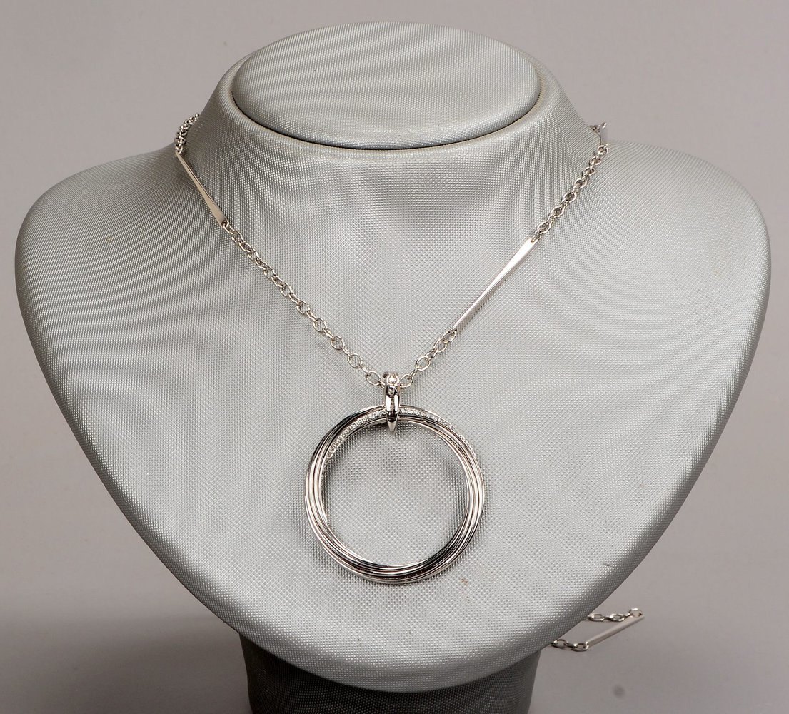 Juwelier Wempe/'By KIM', Collier 'Helioro', 750 WG (gest.), mit 78x Brill./0,70 ct