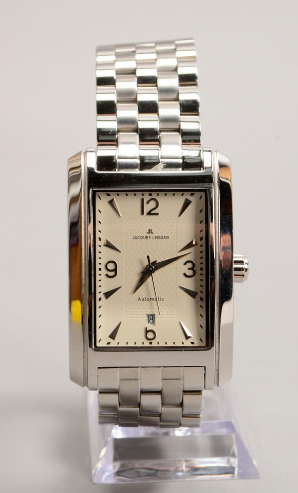 HAU Jacques Lemans, Edelstahl-Gehäuse und Armband, Automatik, wie neu