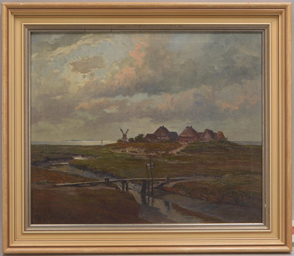 Gundlach, Henry, 'Landschaft auf Sylt', Öl/Lw, unten links signiert; Bildmaße 50,5 x 61 cm