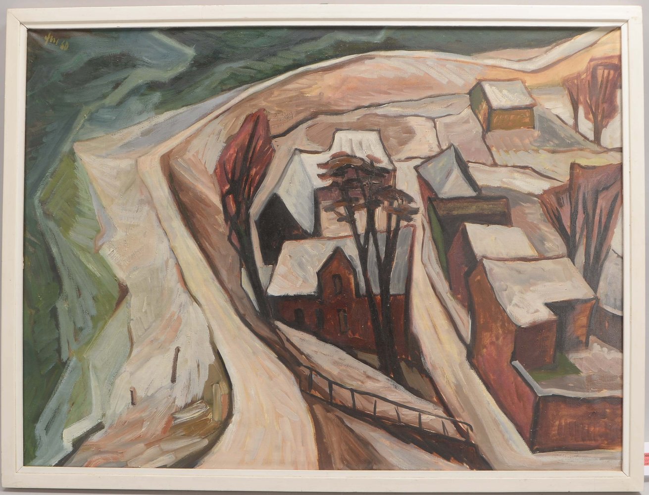 Marutzky, Fritz Hans, 'Dorf im Winter', Öl/Lw, oben li. sign./dat. (19)'60'