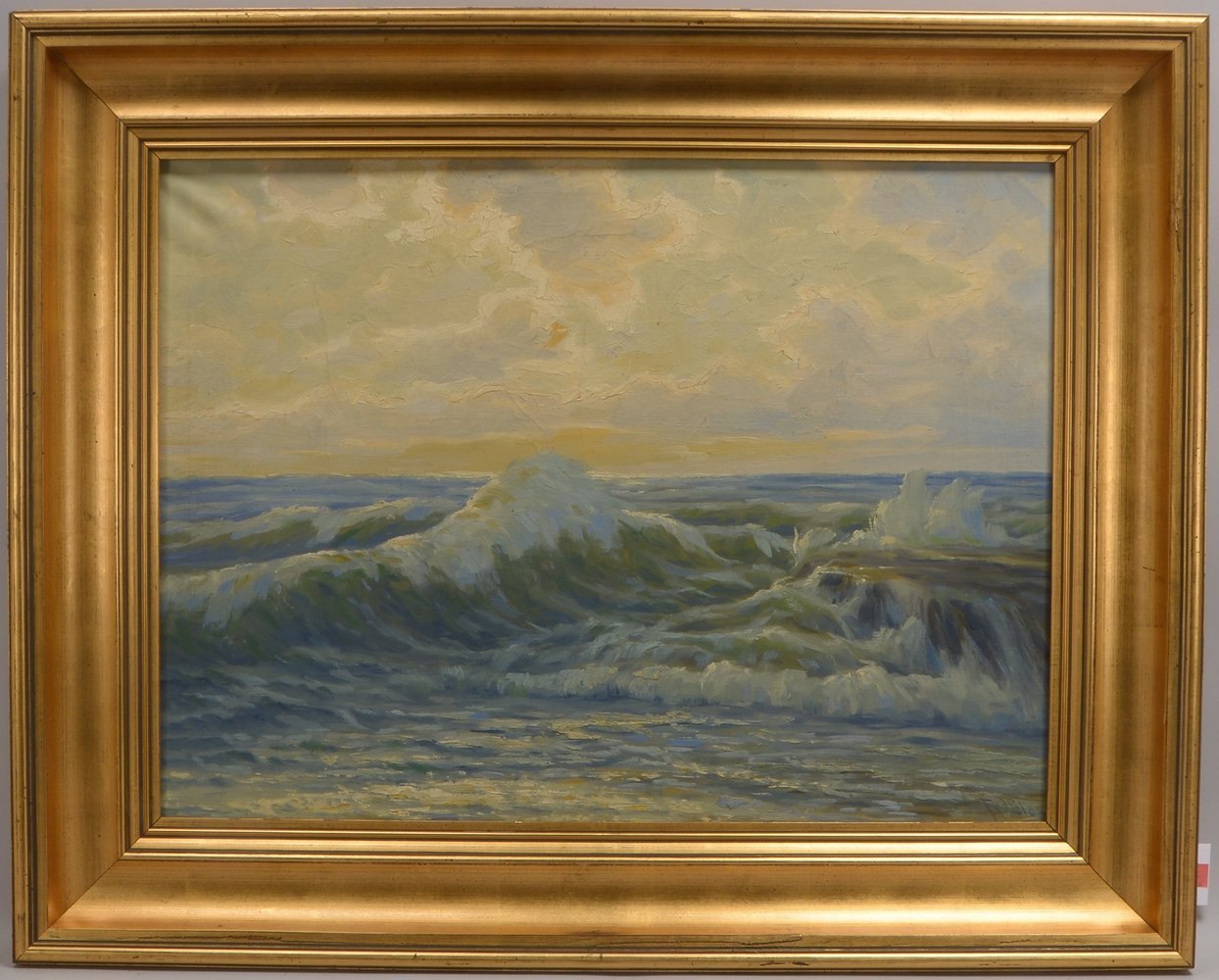 van der Glas, Franz, 'Meeresbrandung', Öl/Lw, unten rechts signiert; Bildmaße 60 x 80 cm