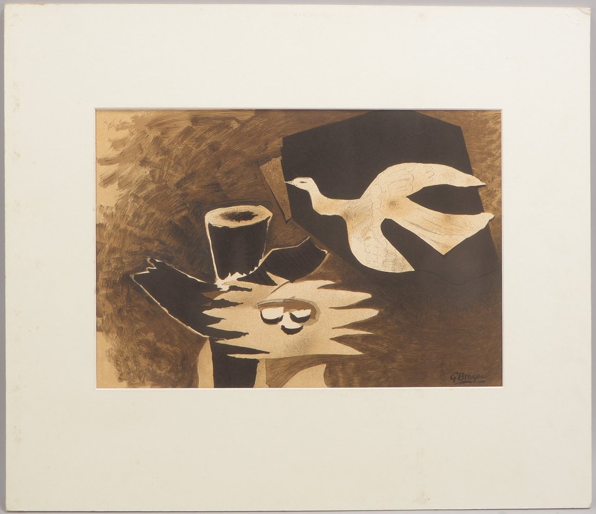 Braque, Georges, 'L'oiseau et son nid', Farblithografie, unten re. im Stein sign., verso bez.
