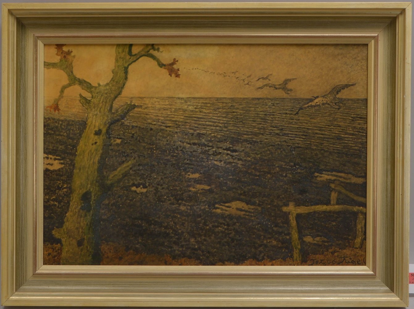 Tügel, Otto Tetjus, 'Unendlichkeit', Öl auf Hartfaser/gerahmt; Bildmaße 43 x 62 cm