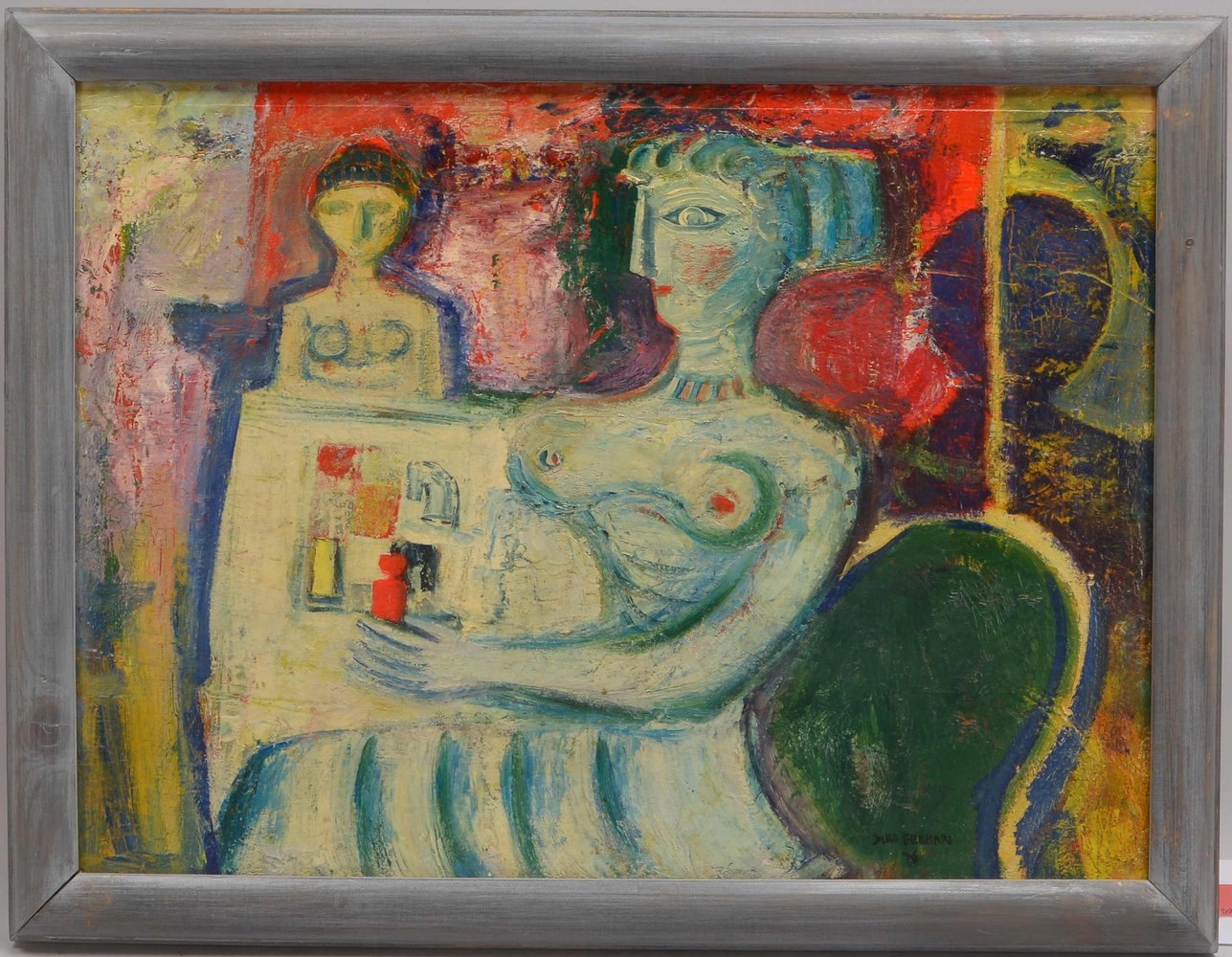 Ferrari, Dino, 'Giocatrici di scacchi', Öl auf Holz, unten re. sign., verso sign./bet. und dat.
