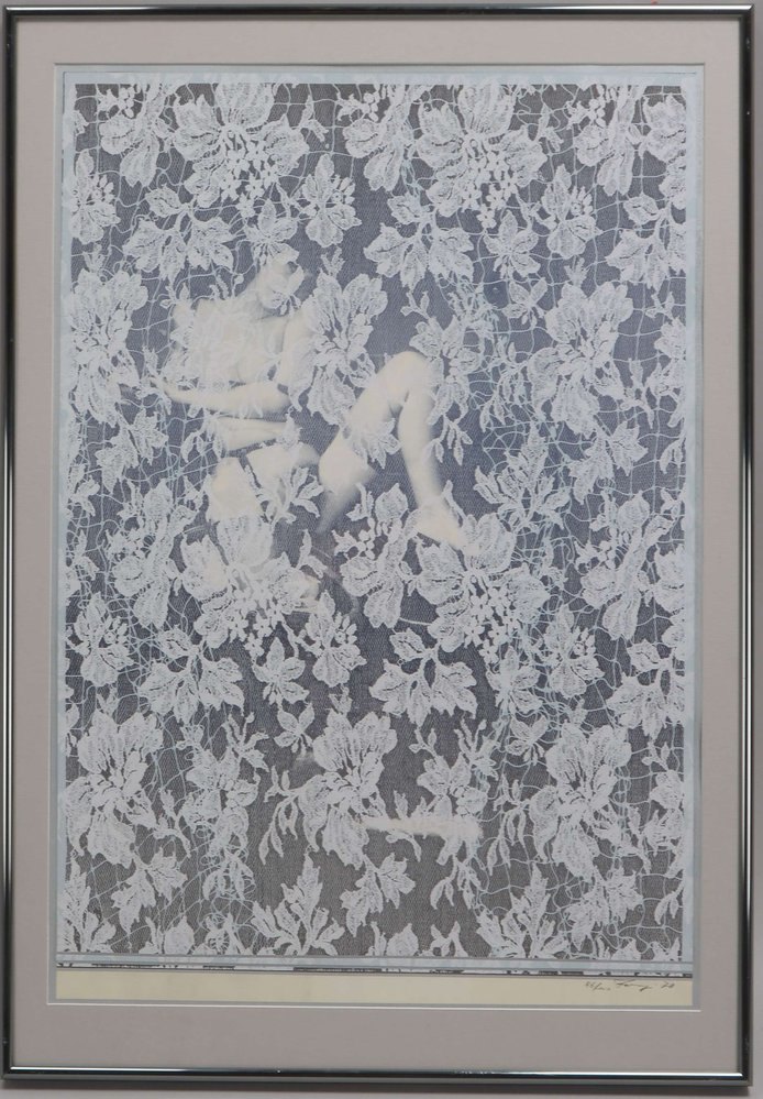 Fongi, Y., 'Erot. Darstellung', Siebdruck, Aufl.-Nr. '96/100', unten rechts sign./dat. (19)'70'