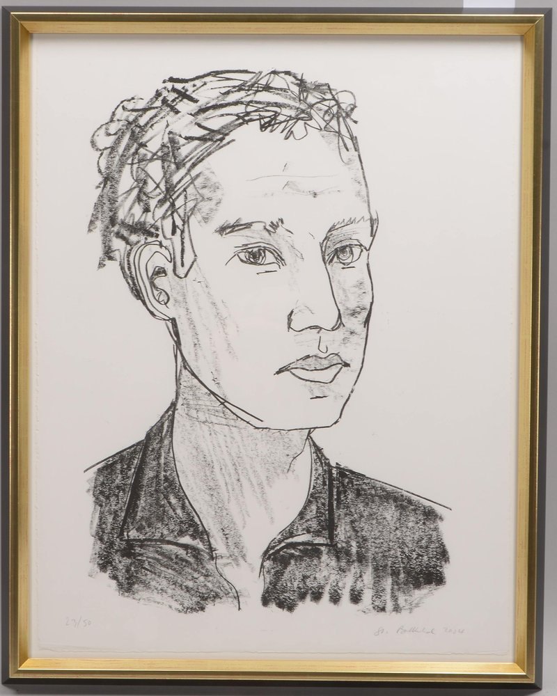 Balkenhol, Stephan, 'Kopf-Mann', Lithografie/Bütten, Auflage-Nr. '23/50', sign./dat.