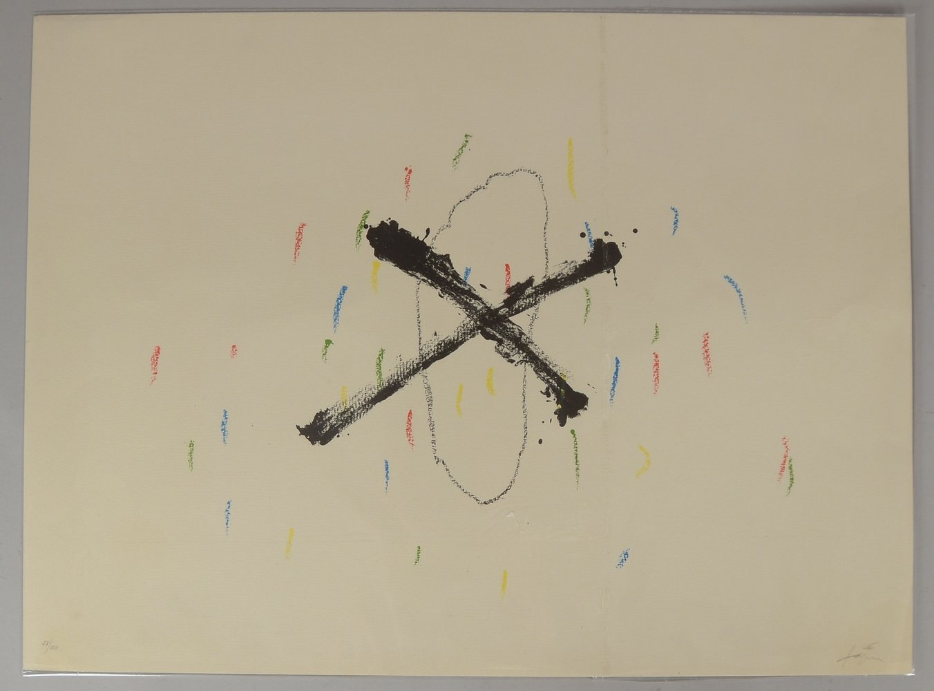 Tàpies, Antoni, 'Farbkomposition', Farblithografie, '27/100', signiert