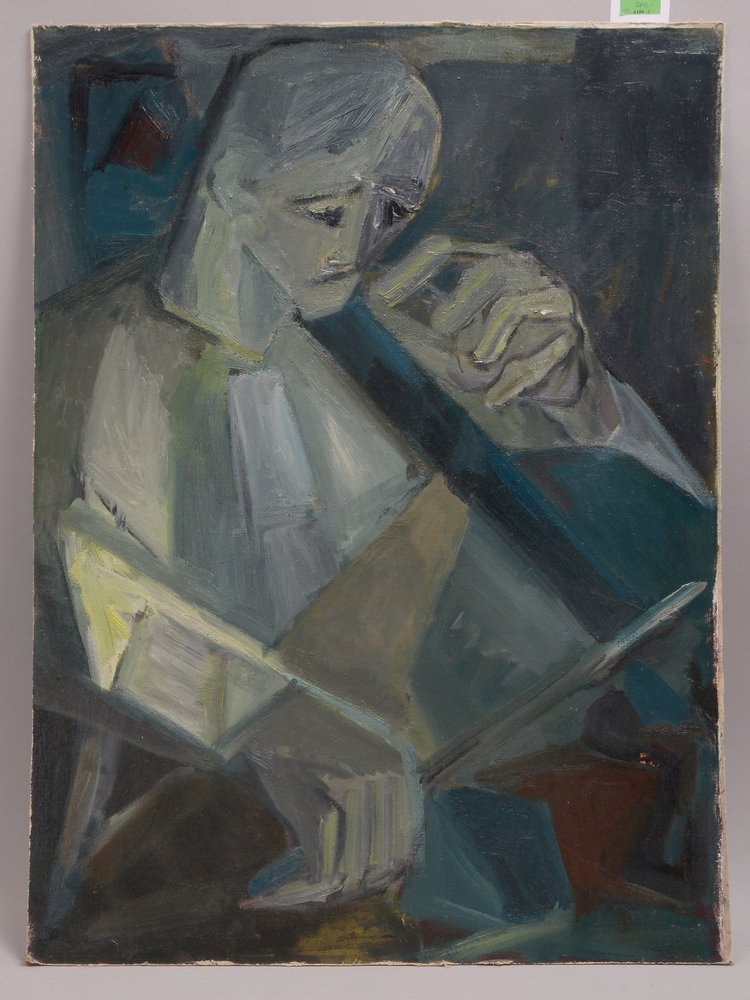 Rutenberg, Renate, 'Musiker', Öl auf Lw/Hartf., unsign./mit Nachlassstempel