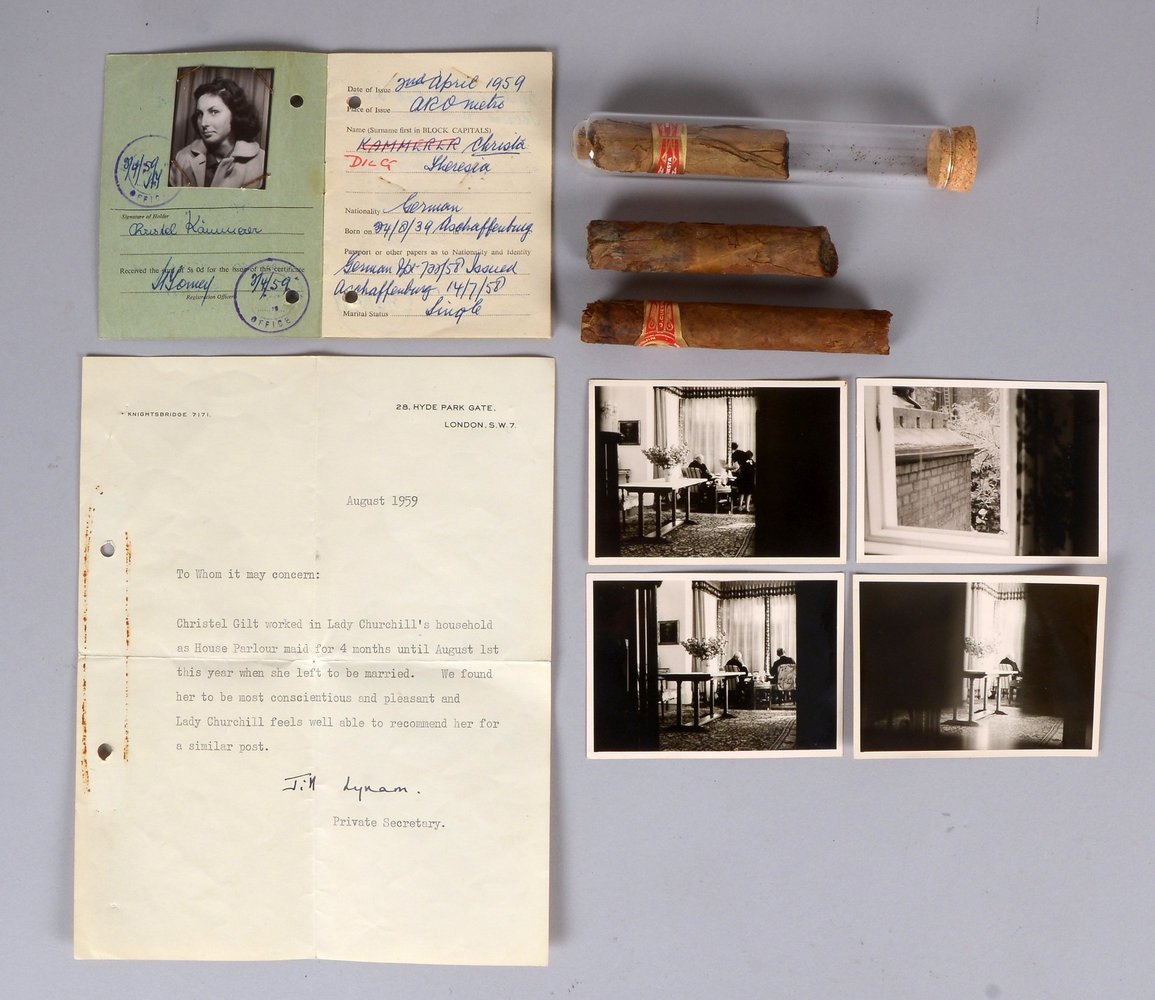 Außergewöhnl. Memorabilia - orig. Nachlass der Haushälterin Winston Churchills