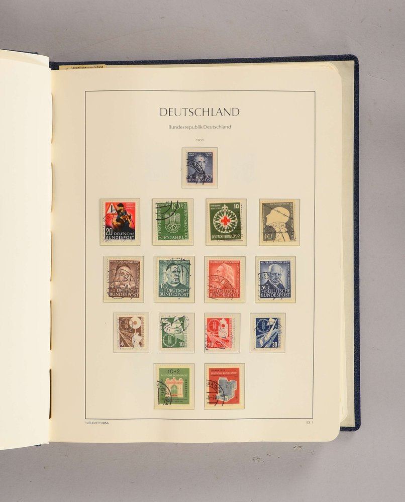 Briefmarken, 'Bund', 1949 - 1976: praktisch komplett (Michel ca. EUR 2.750,-)