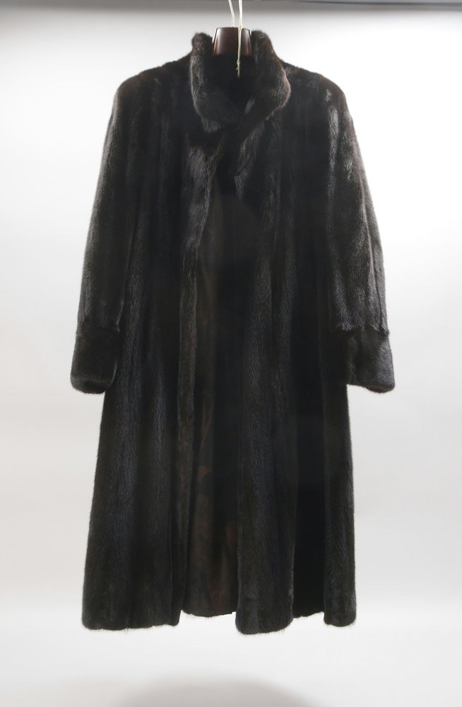 Damen-Pelzmantel, Darknerz, Größe ca. 40/42