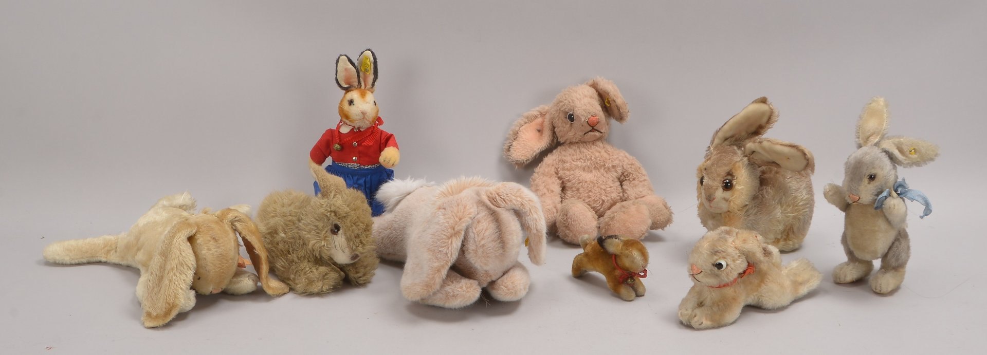 'Steiff'-Stofftiere, ältere Modelle, untersch. Tierfiguren/Jahrgänge und Größen