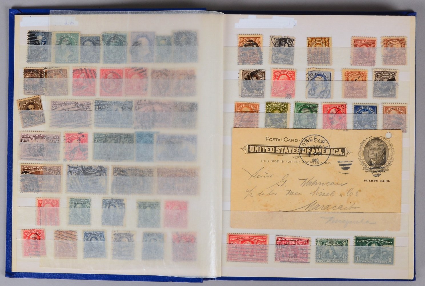 Briefmarken, 'USA': frühe Ausgaben '1851'/1857' u.a. (anhängend weitere Frühausg.)