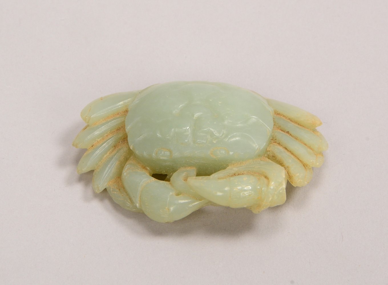Gürtelschnalle (China), Jade - aus Sammlungsauflösung