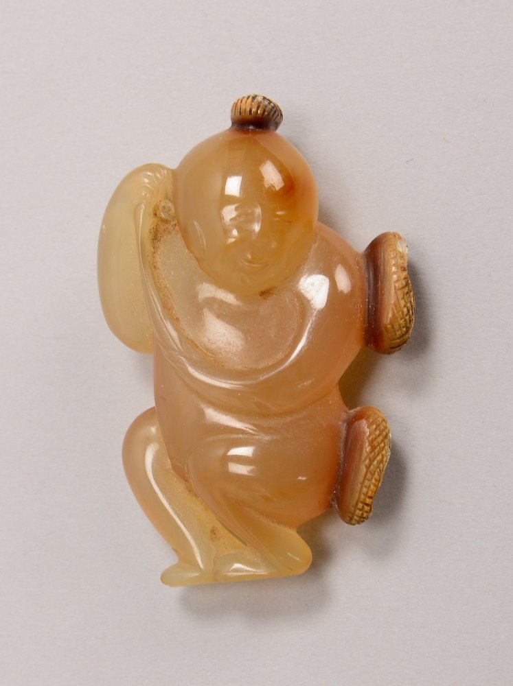 Jade-Figur (China) - aus Sammlungsauflösung (Figur teils beschädigt)