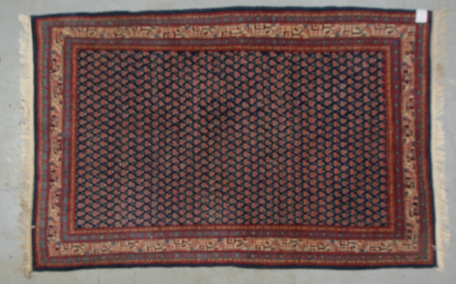 Serabend-Indo Mir, feste Kn., dichter Flor - in gutem Zustand; Maße 200 x 130 cm