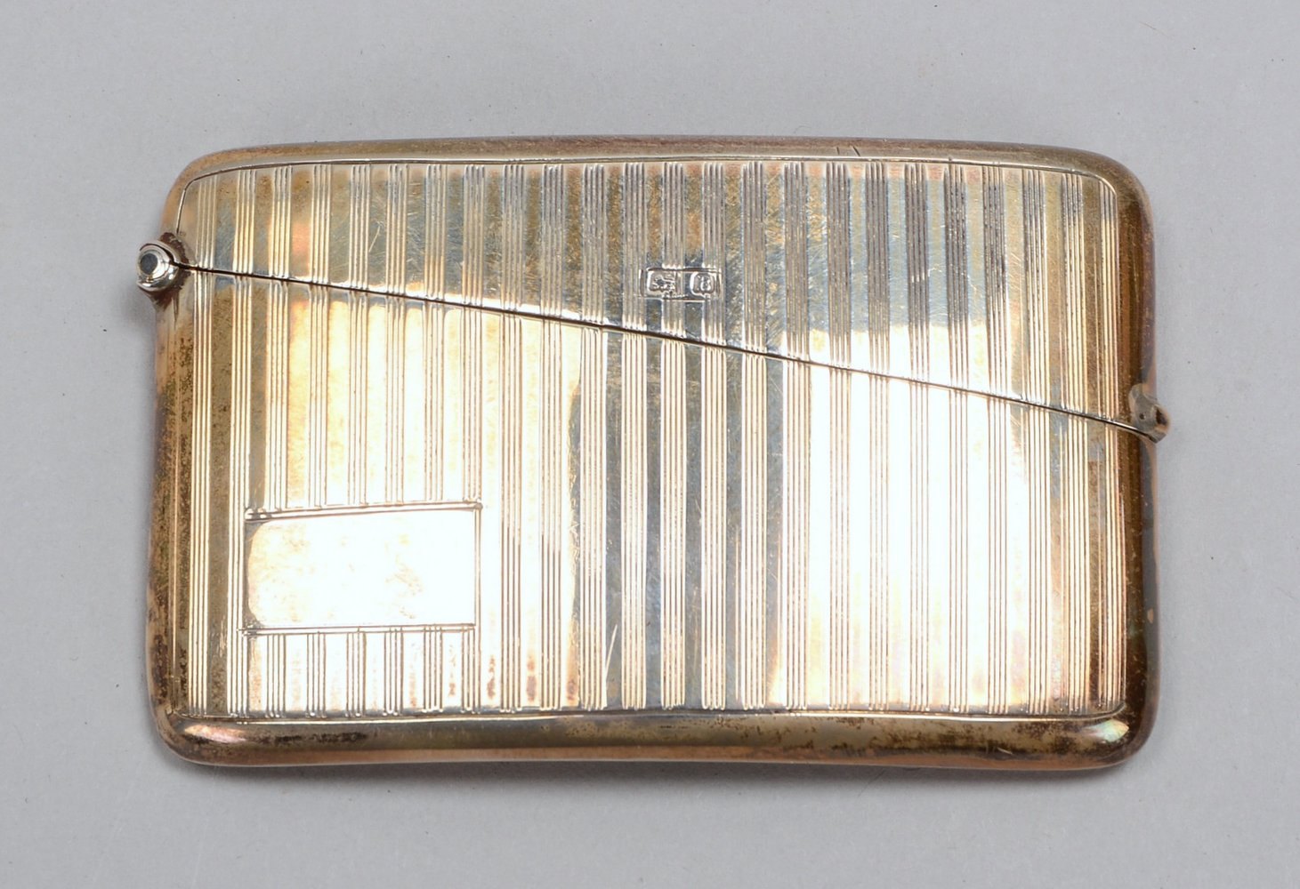 Visitenkarten-Etui (England), antik, Sterlingsilber (Jahresbuchstabe 'B' - Gravurfläche frei!), leic