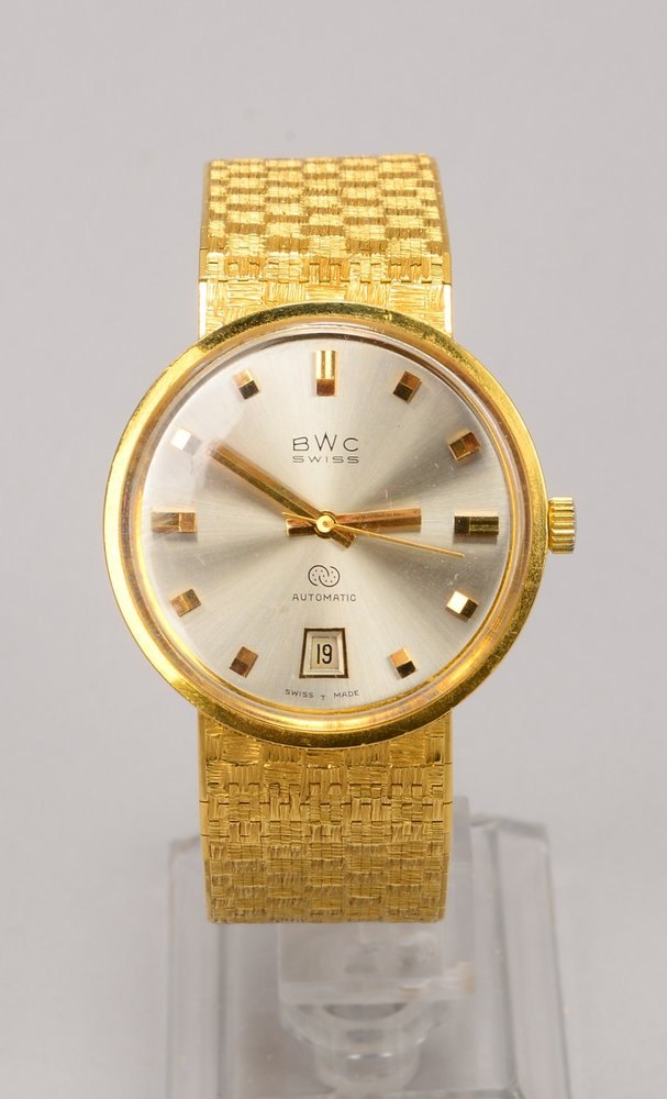 HAU BWC, 750 GG-Gehäuse/Armband, Geh-Nr. '789007', Automatik; Ø 3,5 cm, Gew. 83,40 g