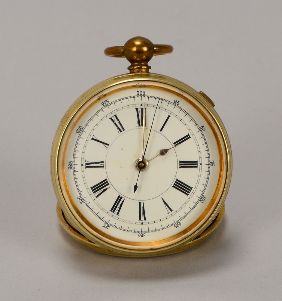 'Doctor's Watch', Metall-Gehäuse, Schlüsselaufzug, röm. Ziffern, typ. 1/5 Sek.-Register