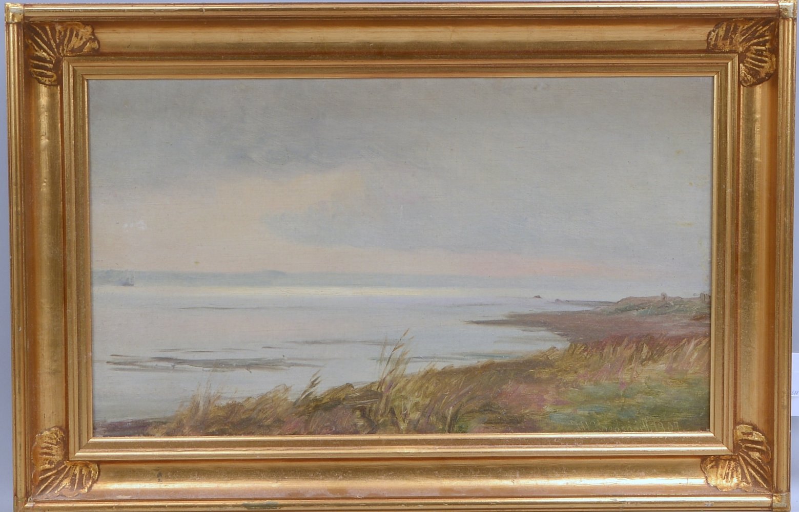 Bredsdorff, Johan Ulrik, 'Seenlandschaft', Öl/Lw, unten re. ritzsign./dat. '1907'