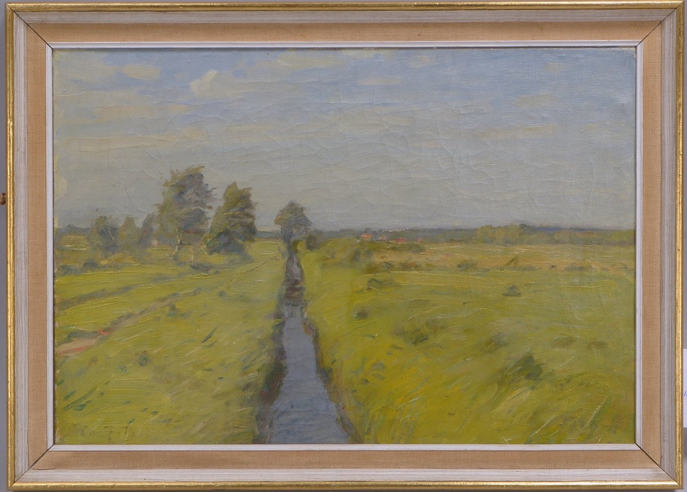 Beck, Christian Frederik (1876 - 1954) zugeschr., 'Moorlandschaft', Öl/Lw, unten links monogr,
