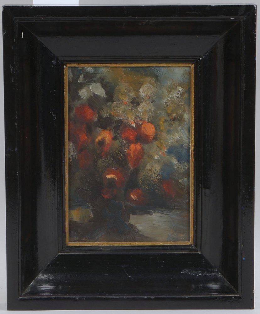 Gemälde, 'Impressionist. Komposition', Öl/Hf, unsign., verso bez./dat. 'Huber, München 1905'