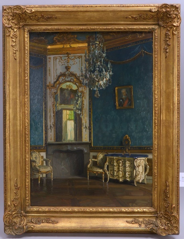 Bayerlein, Fritz, 'Aus der Eremitage in Bayreuth', Öl auf Malkarton/gerahmt
