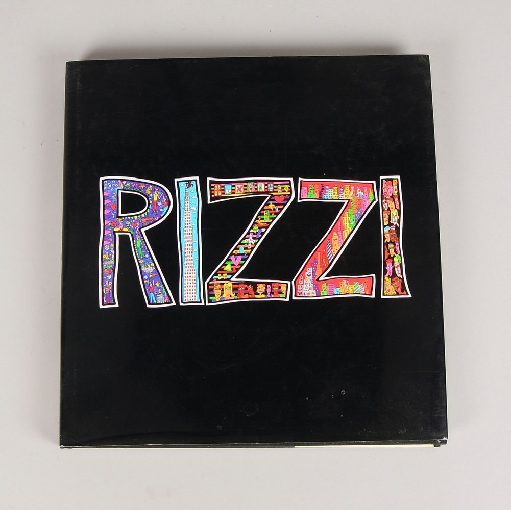 Künstler-Bildband, 'Rizzi' - mit orig. Rizzi-Zeichnung/Widmung, sign./dat. '8.4.2000'