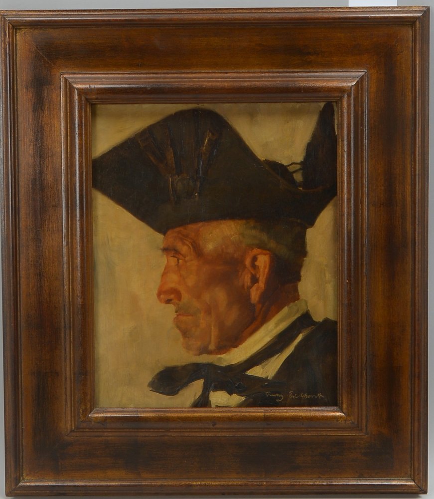 Eickhorst, Franz, 'Röllshausener Bauer in Sonntagstracht', Öl/Holz, unten re. sign.