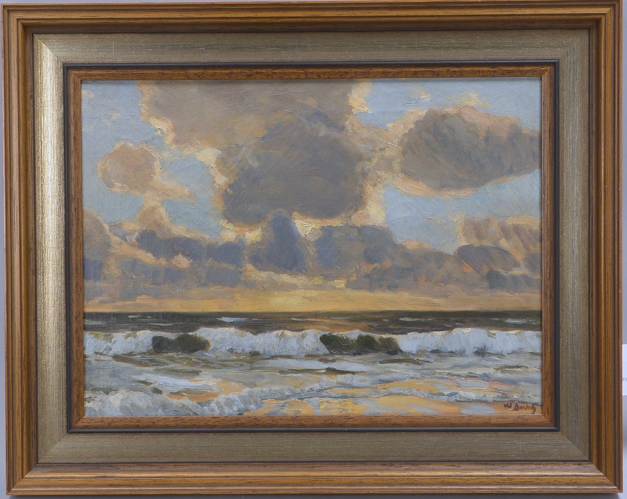 Bartsch, Willy (1871 Kiel - 1953 Worpswede), 'Brandung auf Sylt', Öl/Lw, unten rechts signiert; Bild