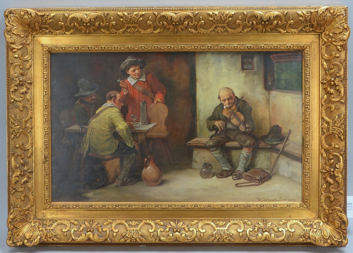 Lehmann-Leonhard, Wilhelm, 'In der Schankstube', Öl/Lw, unten re. sign.
