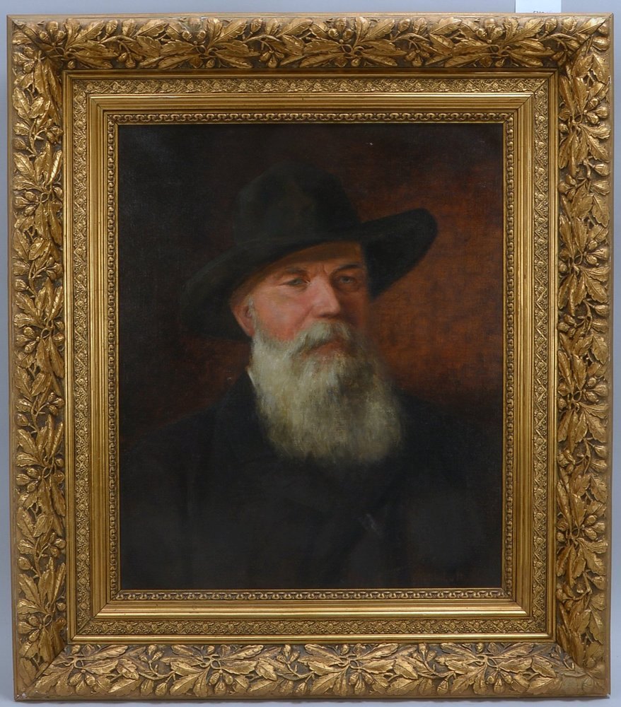 Potthast von Minden, Olga, 'Portrait eines bärt. Mannes mit Hut', Öl/Lw, unten re. sign.
