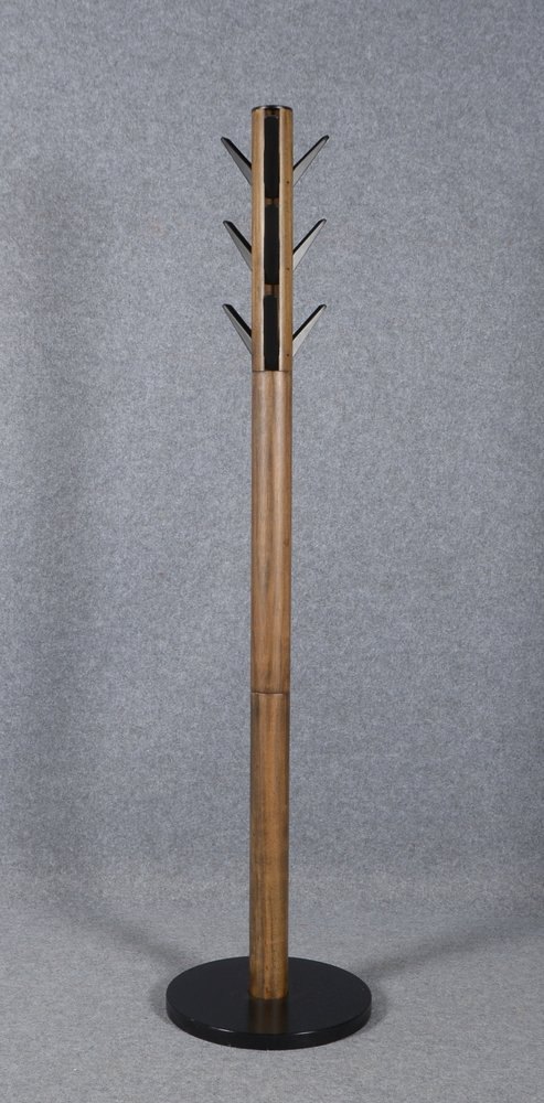 Umbra, Designer-Garderobe, schlanker Schaft mit ausziehb. Kleiderhaken, runder Sockel