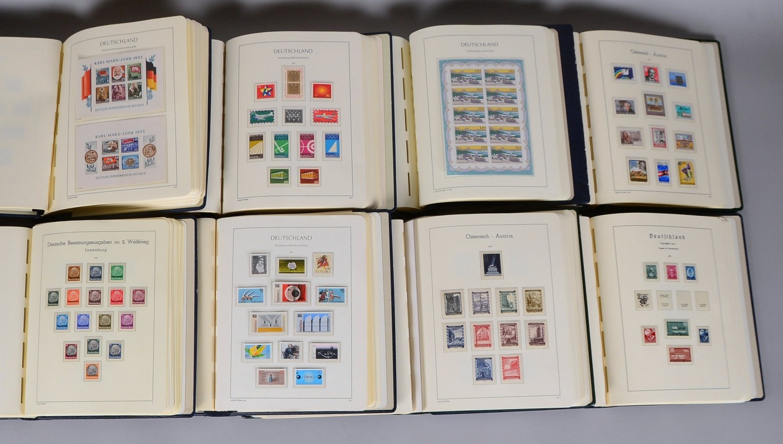 Briefmarken, Vermischtes: 'D.R.', 'BRD', 'Österr.' (unvollst., aber etliche sammelwürdige Werte!)