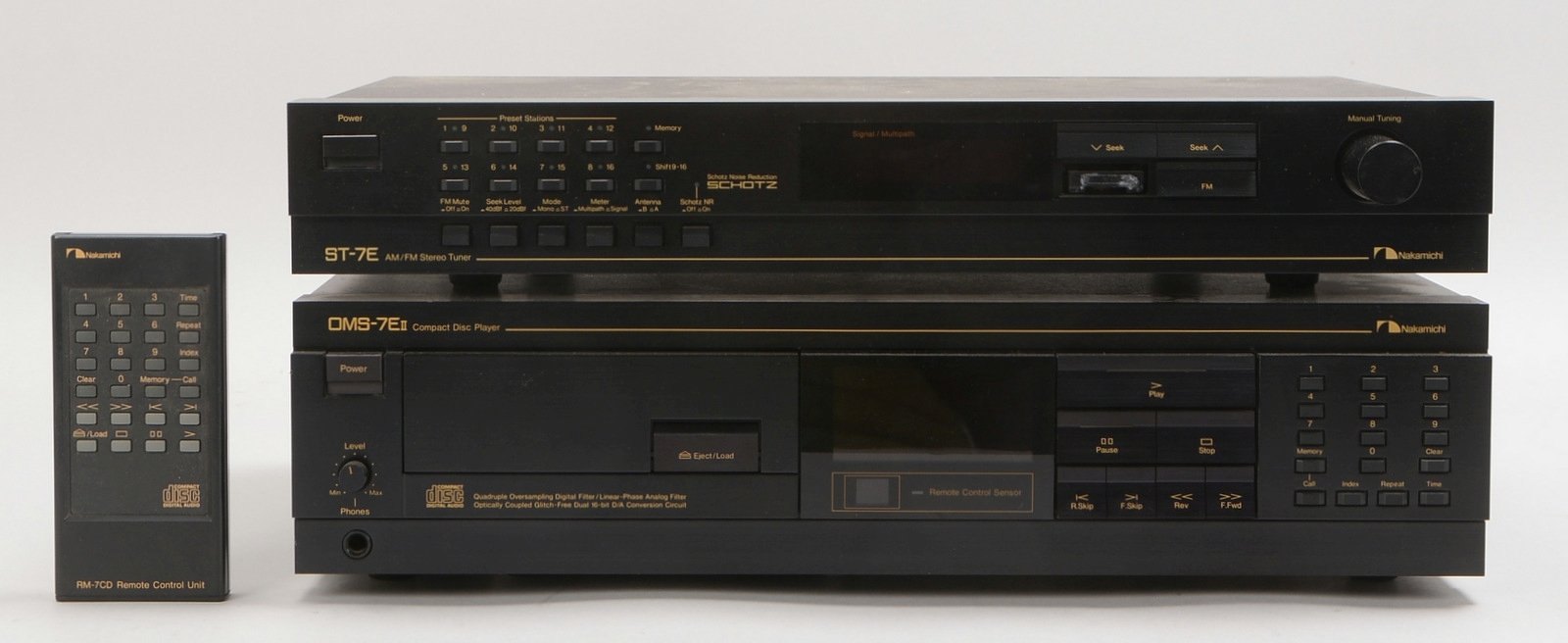Nakamichi, Highend Stereo Tuner 'ST-7E', mit CD-Player 'OMS-7E II'