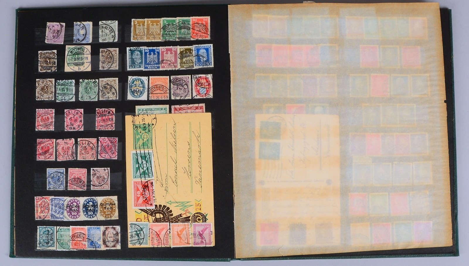 Briefmarken, Gemischtes: frühe Marken 'Schweiz', 'Deutsches Reich', 'III. Reich', div.