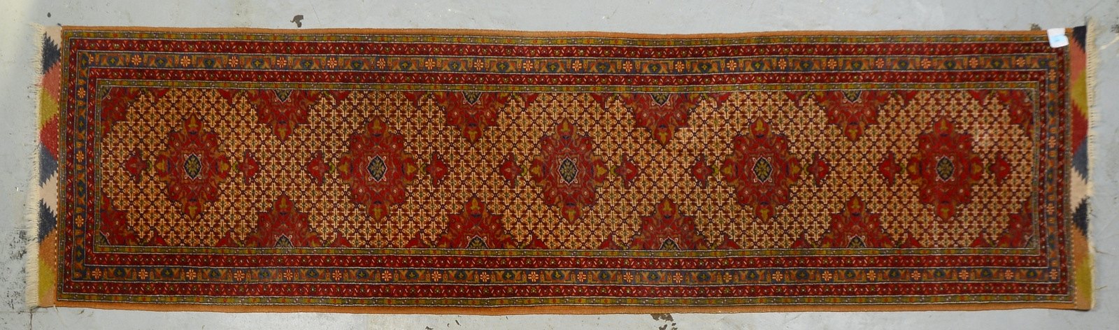 Dowlatabad Mauri-Galerie, feste mittelfeine Kn., kompl./mit Kelimkante, guter Zust.