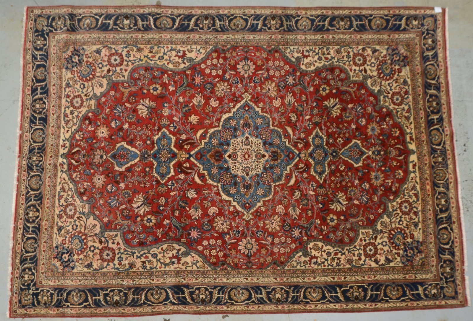 Orientteppich, feste mittelfeine Kn., gleichm. dichter Flor - insges. guter Zustand