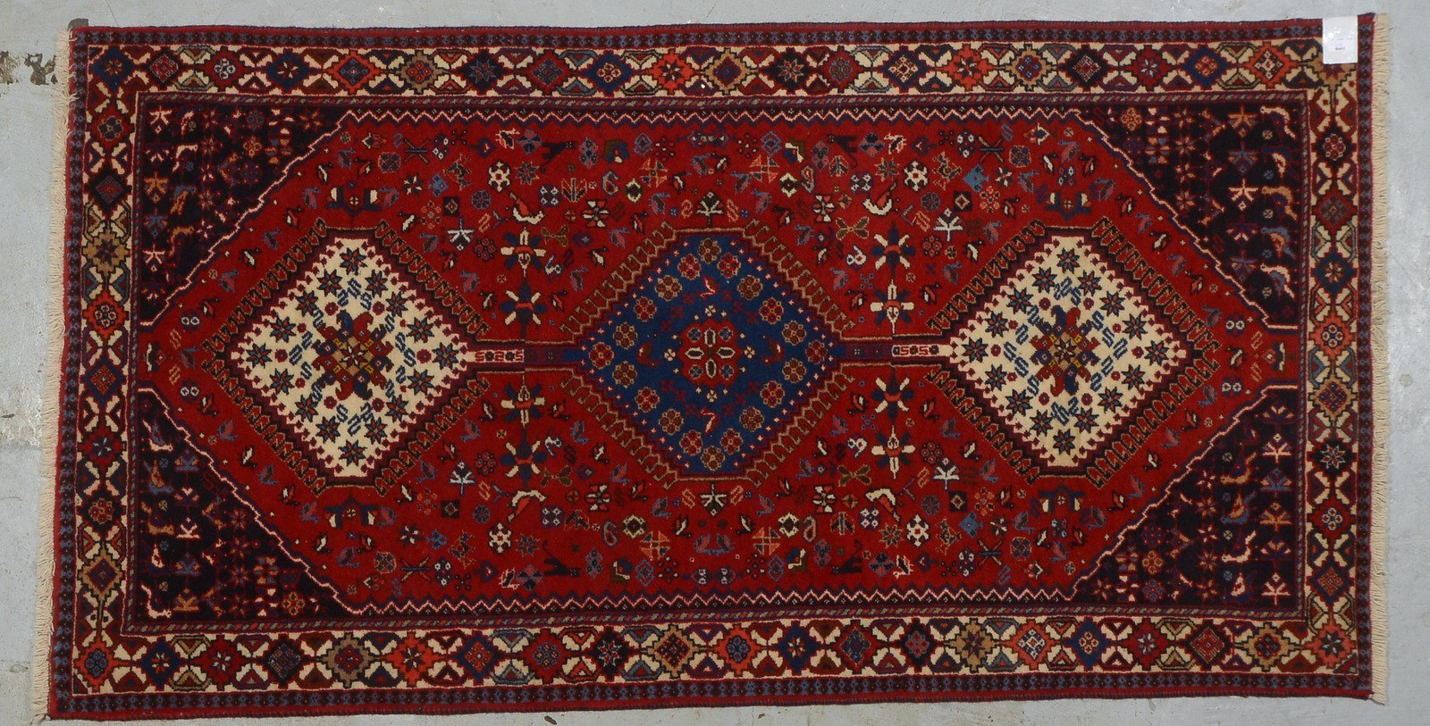 Nahavand-Orientbrücke, Flor in gutem Zustand; Maße 184 x 100 cm