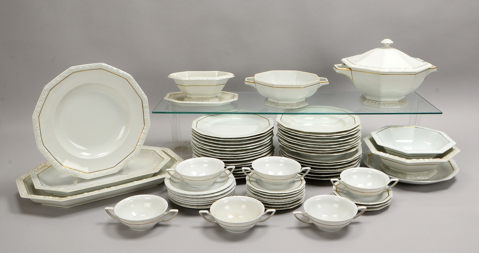 Rosenthal, umfangreiches Porzellan-Speiseservice, Form 'Maria Weiß', div. Teile