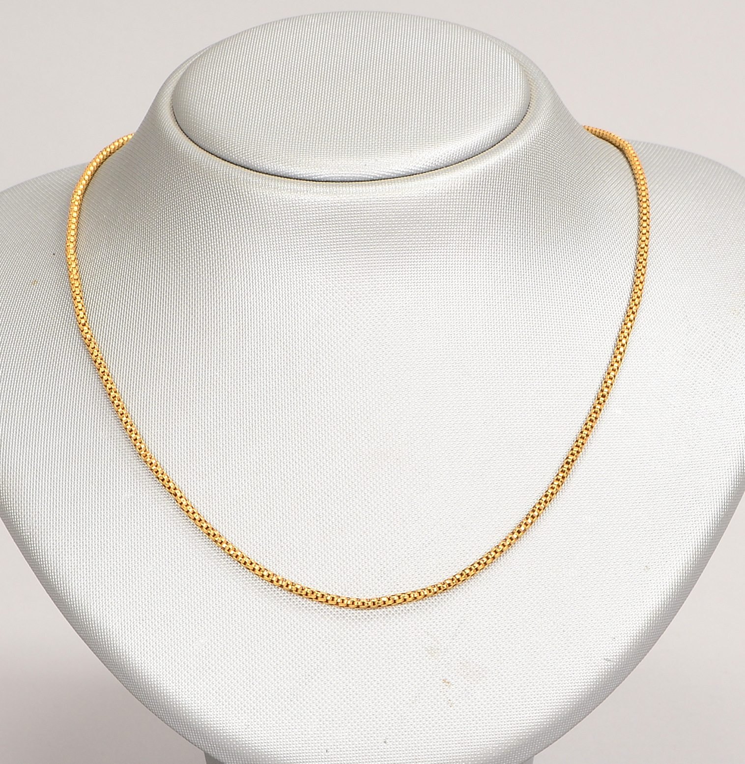 Veneziakette, 750 GG (gest.), runde Glieder; Länge 50 cm, Gew. 7 g