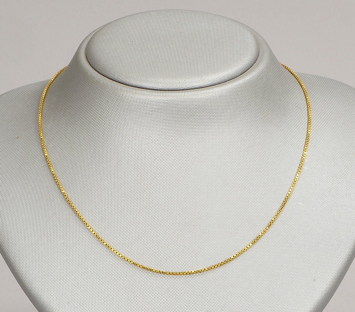 Veneziakette, 585 GG (gest.), mit Federringschließe; Länge 40 cm, Gew. 3,90 g