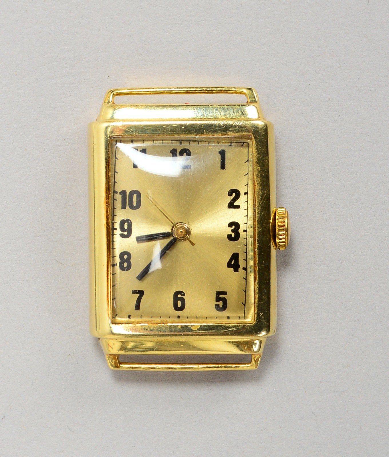 HAU (Herst. unbek.), 585 GG-Gehäuse - ohne Armband; Gew. Gehäuse: 10,50 g